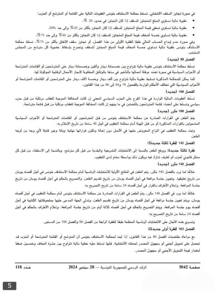 — بعد أقل من 24 ساعة من المصادقة عليه : صدور القانون الأساسي بالرائد الرسمي