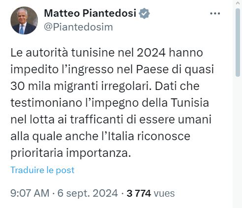 Tunisie Telegraph — الأولى وزير الداخلية الايطالي : تونس منعت 30 ألف مهاجر غير نظامي من دخول بلادنا