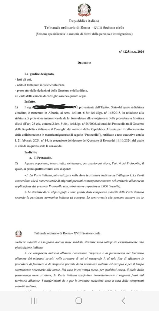 Tunisie Telegraph — الأولى القضاء الإيطالي يوجه ضربة قاضية لميلوني بخصوص المهاجرين المحتجزين -وثيقة -