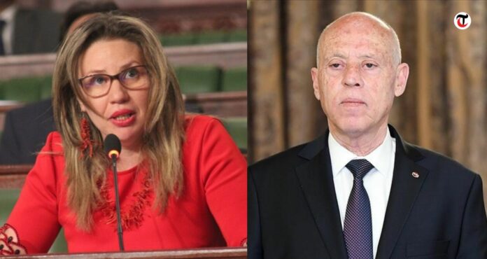 فاطمة المسدي - قيس سعيد