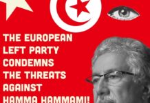 حزب اليسار الأوروبي يدين التهديدات الموجهة إلى حمة الهمامي ويدعو السلطات التونسية إلى التحرك